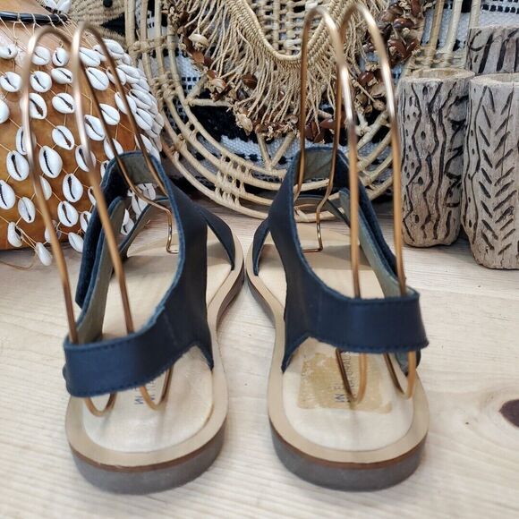 El Naturalista Women's 7/37 Tulip NF30 Ankle Strap Sandal Open Toe Leather Black - Picture 9 of 13